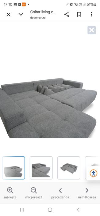 Coltar living extensibil pe dreapta Negociabil!