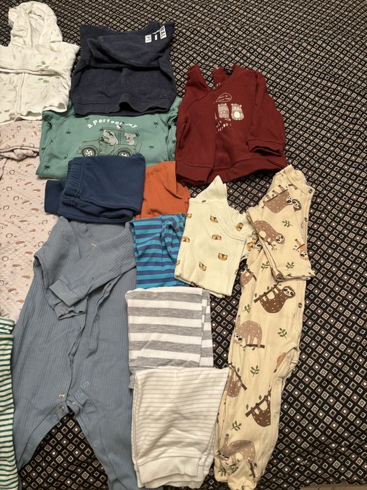 Мешок детских вещей до размера 80