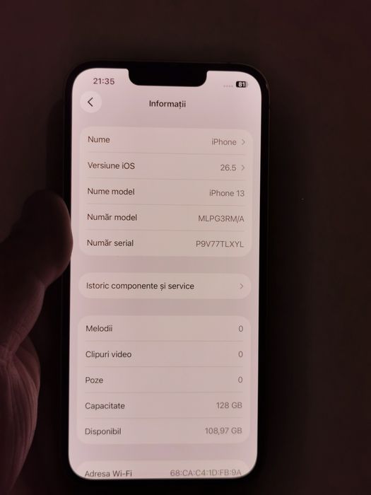 IPhone 13 Alb 128GB
