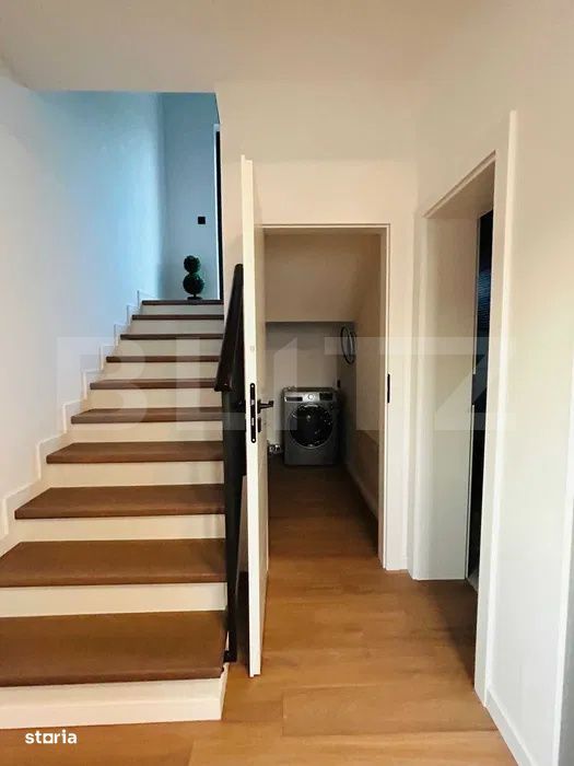 Casa de inchiriat, 140 mp utili, garaj, curte, panouri, Popesti