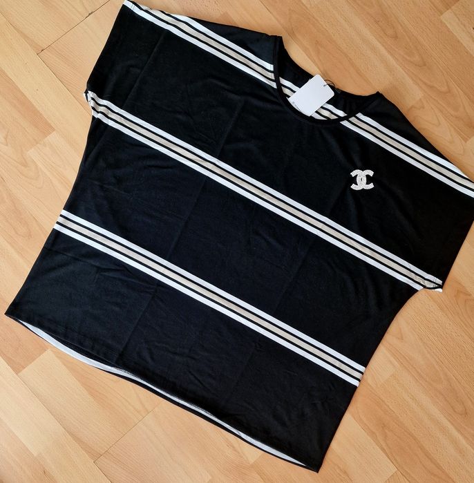 Bluza dama/bumbac, proveniență Italia, accesoriu metalic