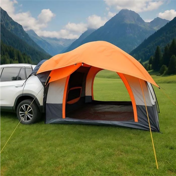 Pop-up cort Vanit ME64 baldachin cort spate cort masina cort 1-2 persoane camping portocaliu