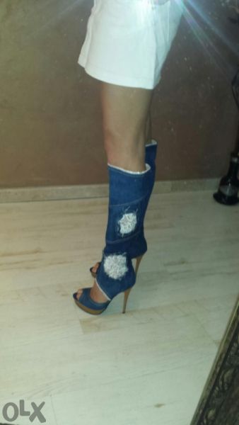 Дизайнерски дънкови летни ботушки!