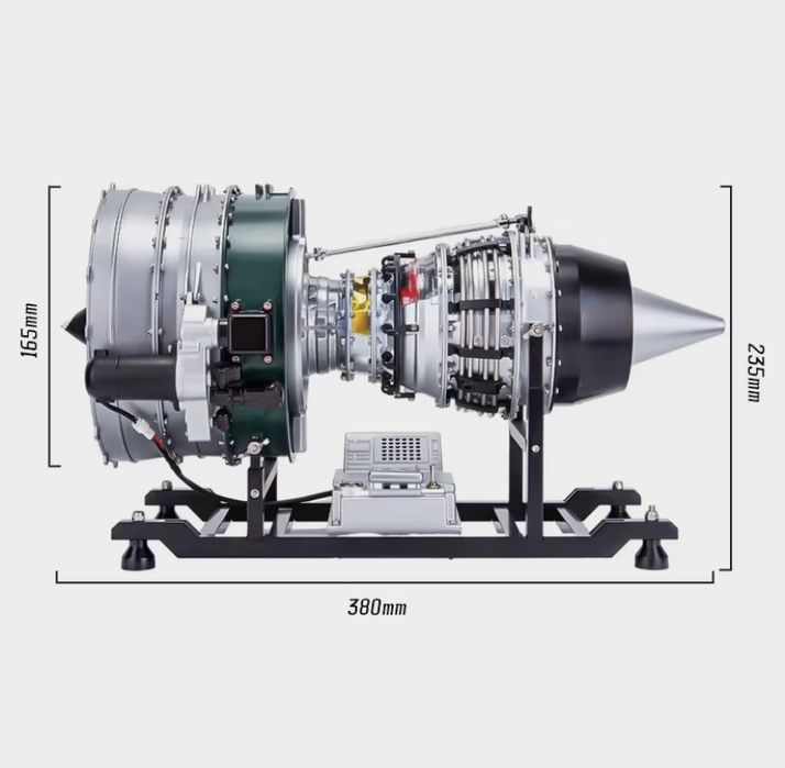 Турбовентилятор, модель реактивного двигателя.