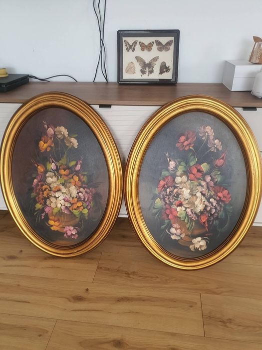 Set doua tablouri florale