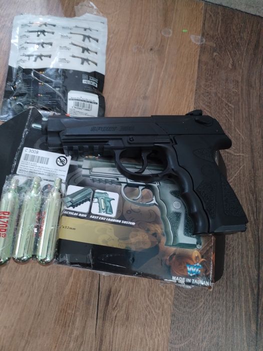 vind, schimb pistol  pe gaz