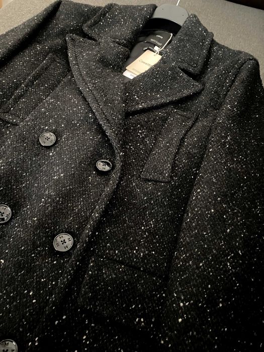 Palton parte peste parte pestriț