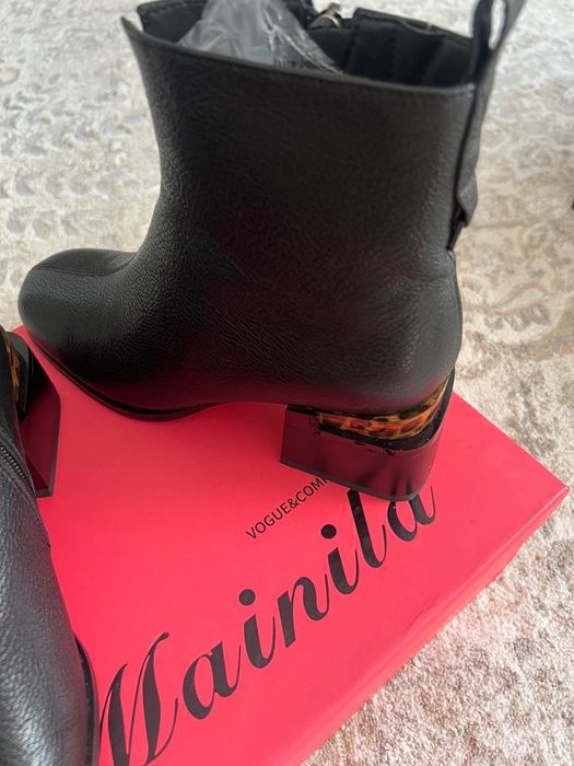 Кожаные полусапожки, 36 размер