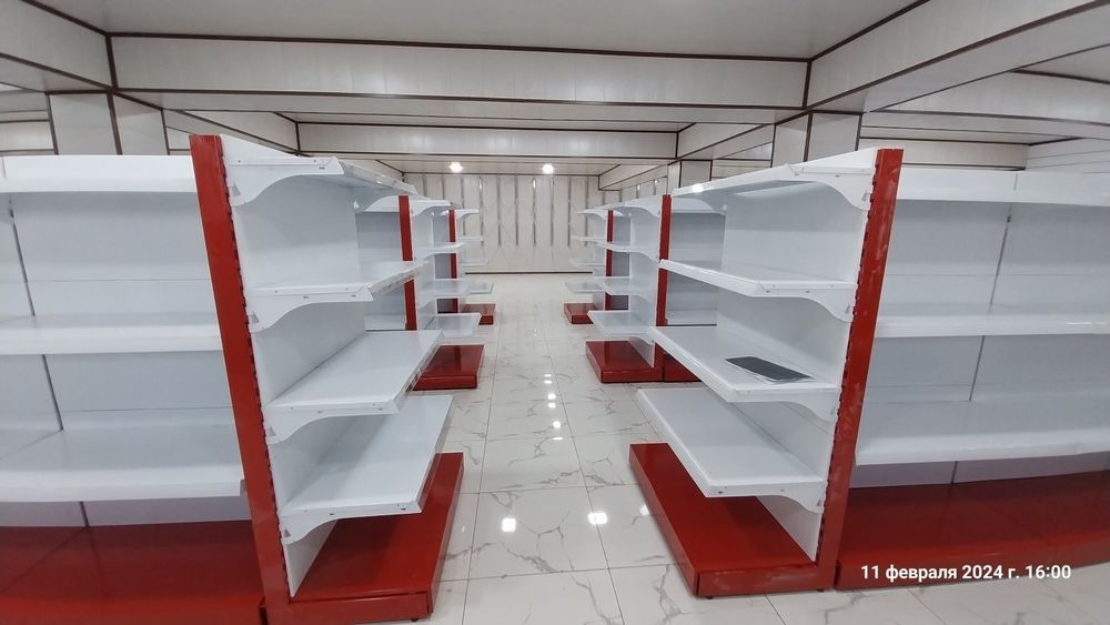 Магазинлар учун стеллаж полкалар