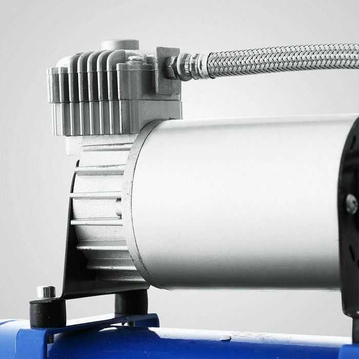 Компресор за въздух 12V, 150psi, 8 бара, 6 л., (за тромби помпене боядисване и др)