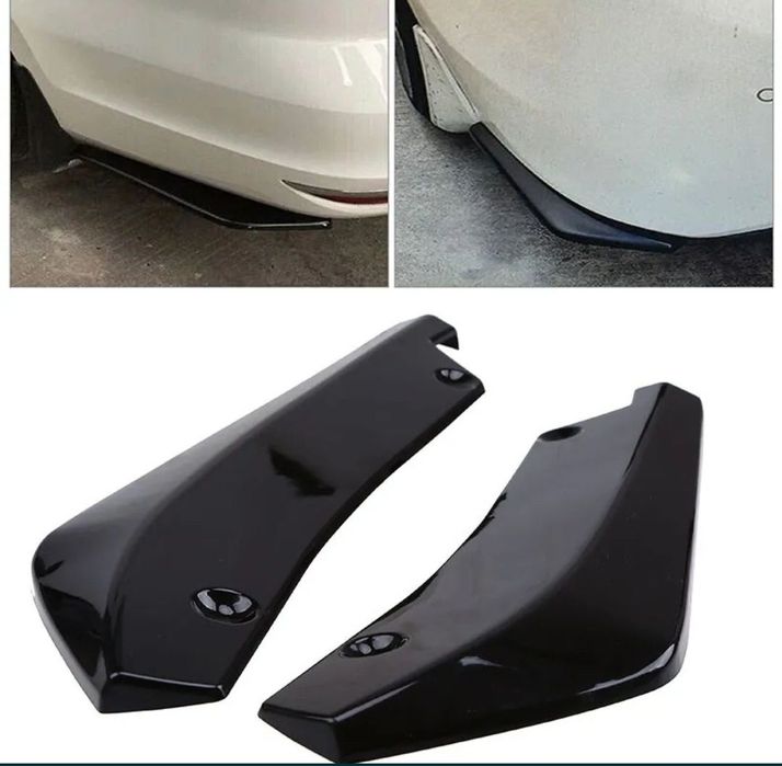 Extensii / Colțare Lip Bara Spate Audi A3 A4 A5 A6 A7 – Negru Lucios