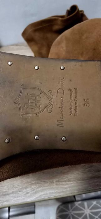 Cizmele piele Massimo Dutti 36