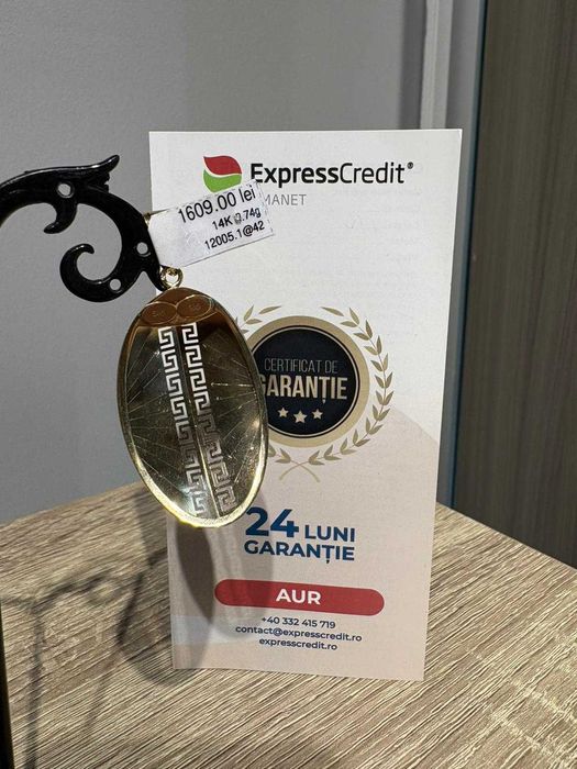 (AG42) Medalion aur 14k 3.74g b12005 - Garantie 2 ani!