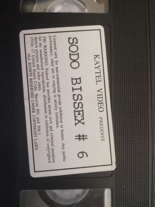 Caseta video VHS 180 minute homo