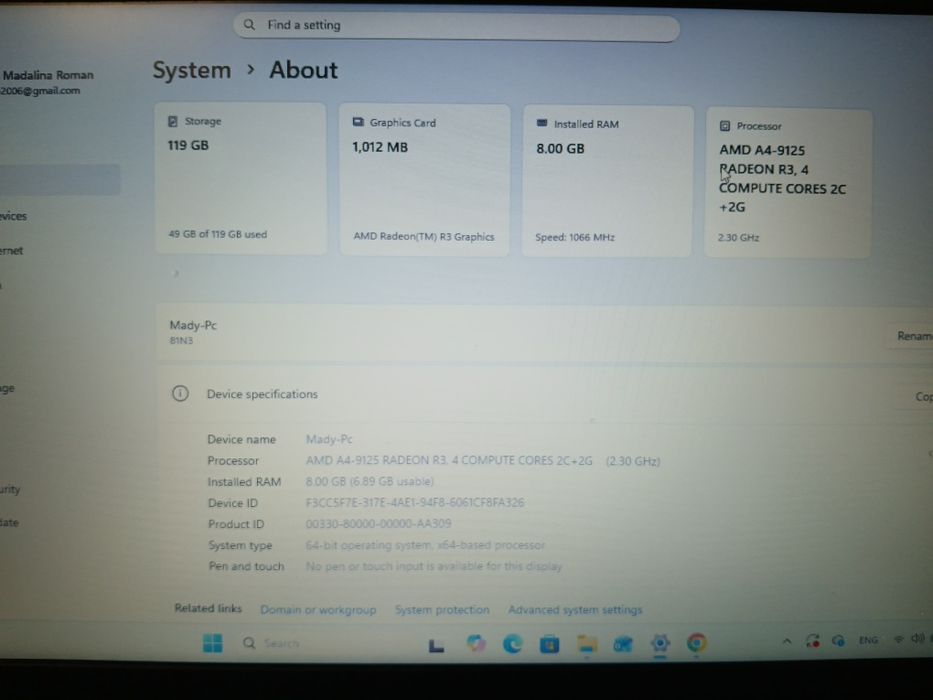 Laptop Lenovo AMD RADEON