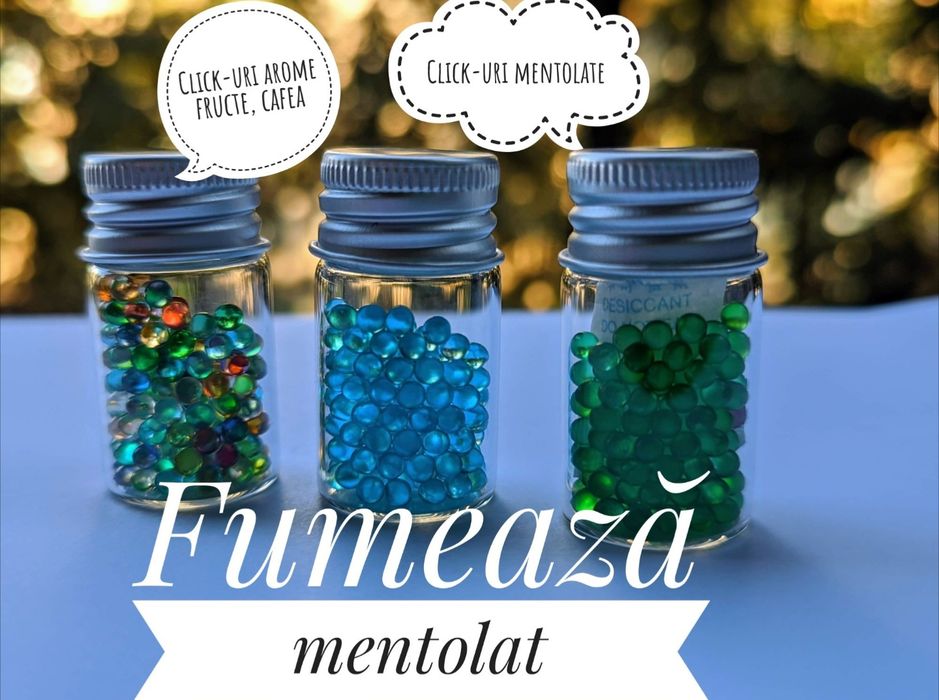 Click mentol, bilute mentolate, click-uri mentol filtru mentolat