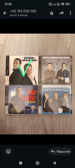 Vand 4 cd  adrian + 1 cd vali vijelie + cei trei grei
