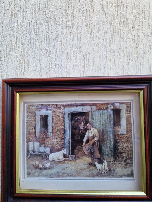 Прекрасна белгийска антикварна авторска картина