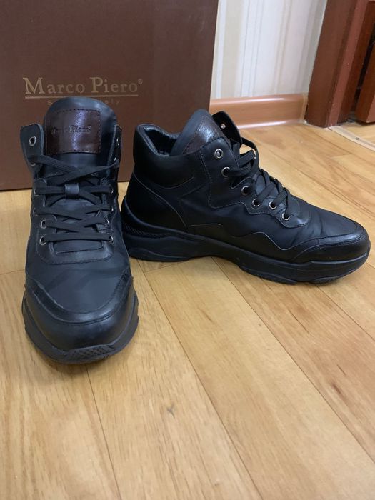 Теплые кроссы из кожи