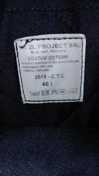 Costum izoterm pompieri
