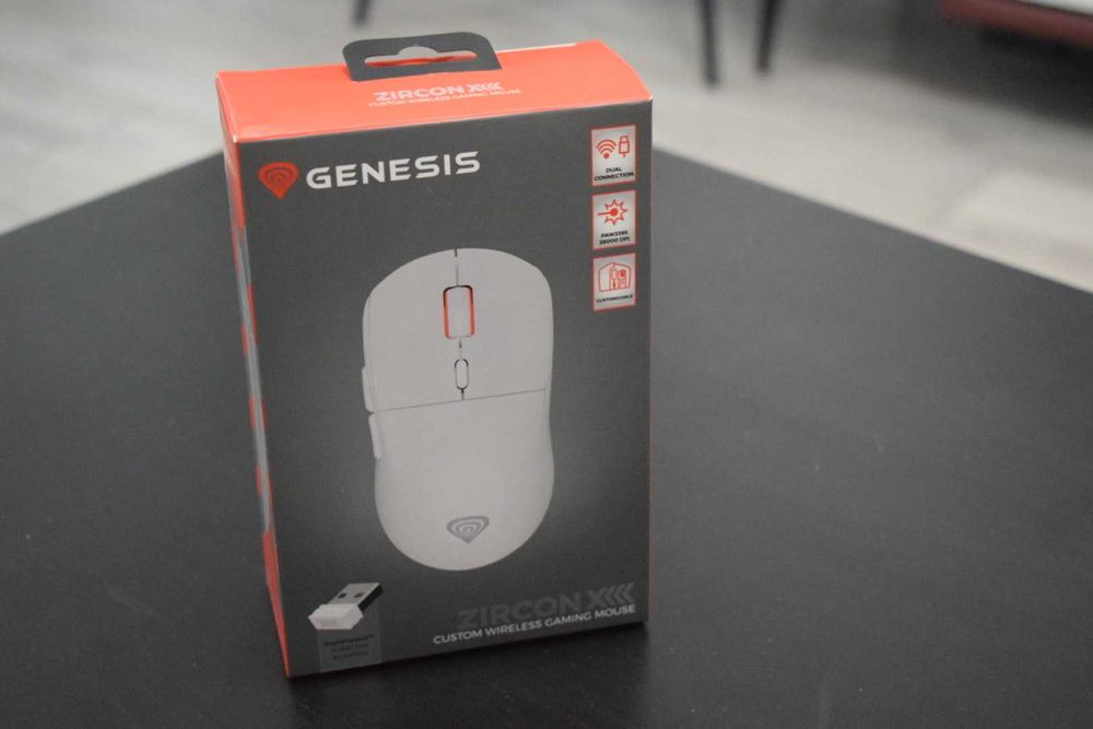 Mouse gaming wireless Genesis ZIRCON 660, 12k DPI, 6 Butoane, 59gr