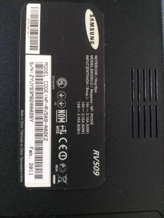продается ноотбук SAMSUNG-RV509