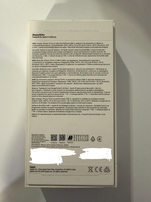 iPhone 15 Pro 128GB Black Titanium