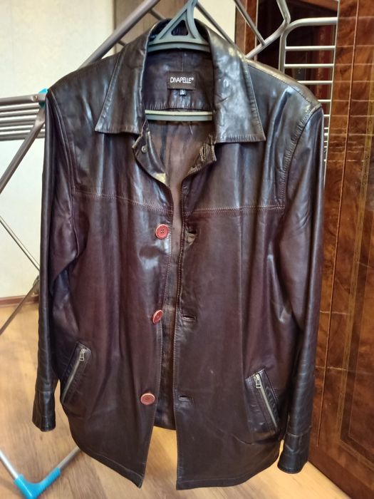 Кожаная мужская куртка