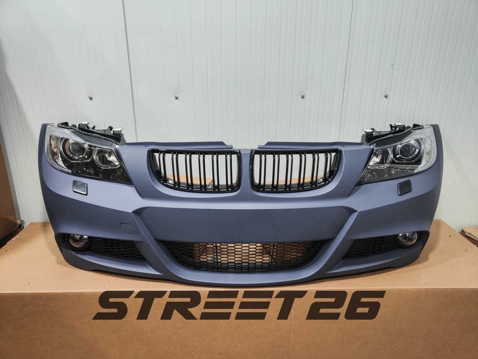 Pachet Bara Fata M BMW E90 E91 NFL (2005-2007) si Faruri Angel Eyes V1