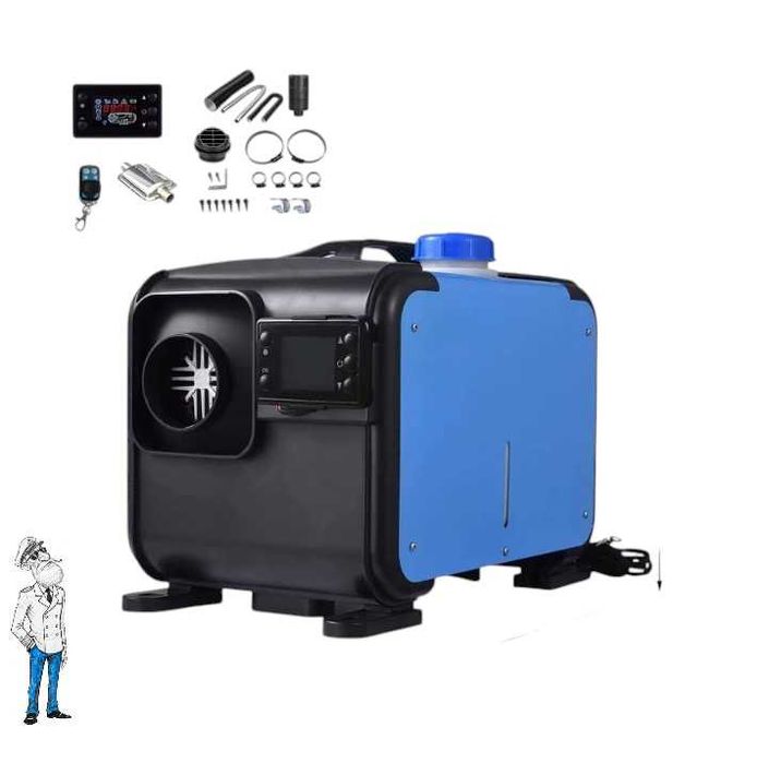 Дизелова печка 8 KW, 12V, 220V, Преносима, дисплей и дистанционно