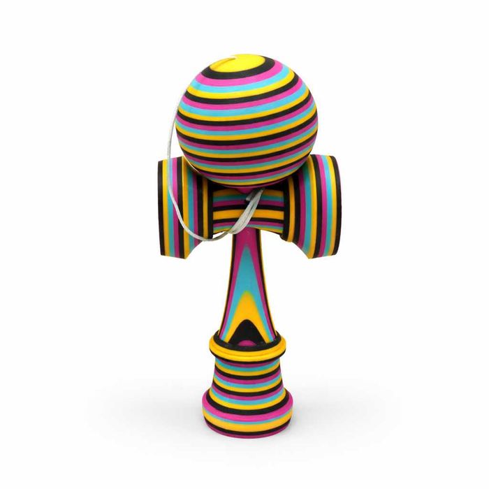 Kendama printată 3D, jucărie de îndemânare și coordonare, Multicolor