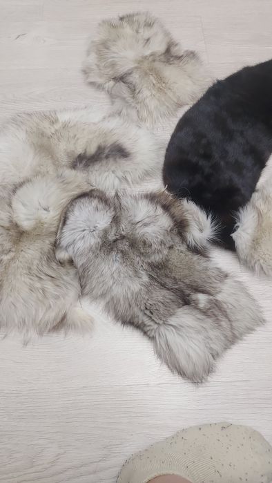 Шкуры песца норковая жилетка