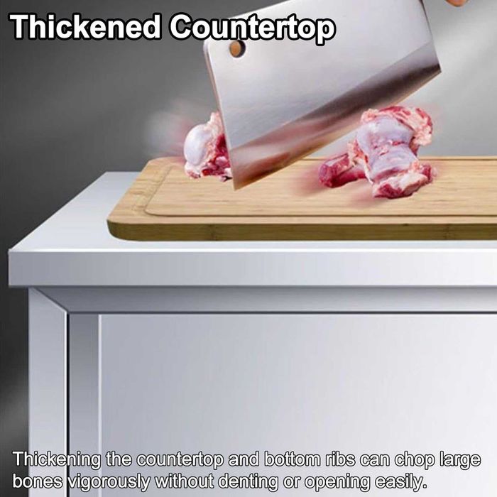 Masa inox cu usi glisante tip dulap 100x70x85 , 120x70x85 , 150x70x85