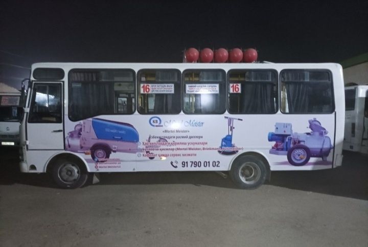 Aftobuslarlardagi reklamalar