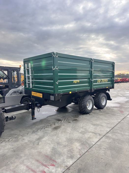 Remorca agricola 10 tone basculare trilateral