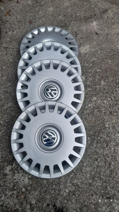 Anvelope iarna 195x65x15 și jante5x100 pt Vw,Seat,Skoda+capace Golf 4