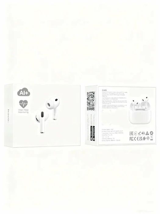 Hoco EW98 TWS, AI перевод, ANC+ENC, Bluetooth 6.0, мониторинг здоровья