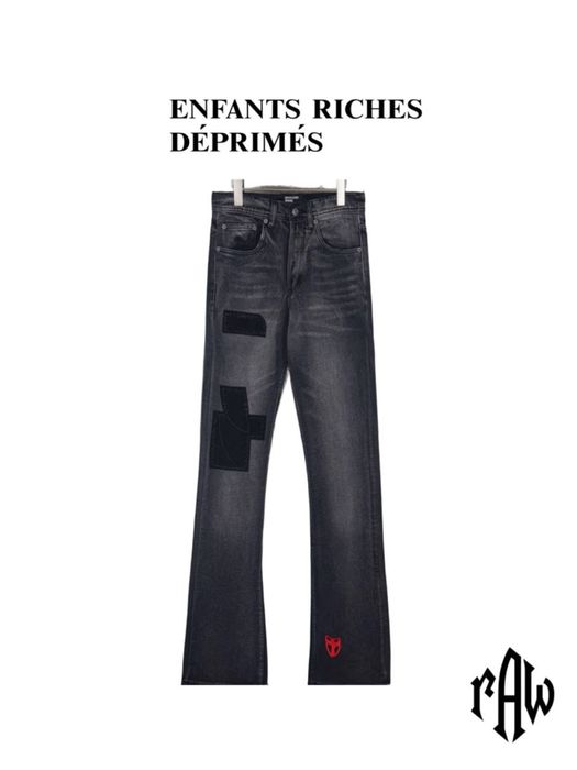 ERD patchwork flare jeans