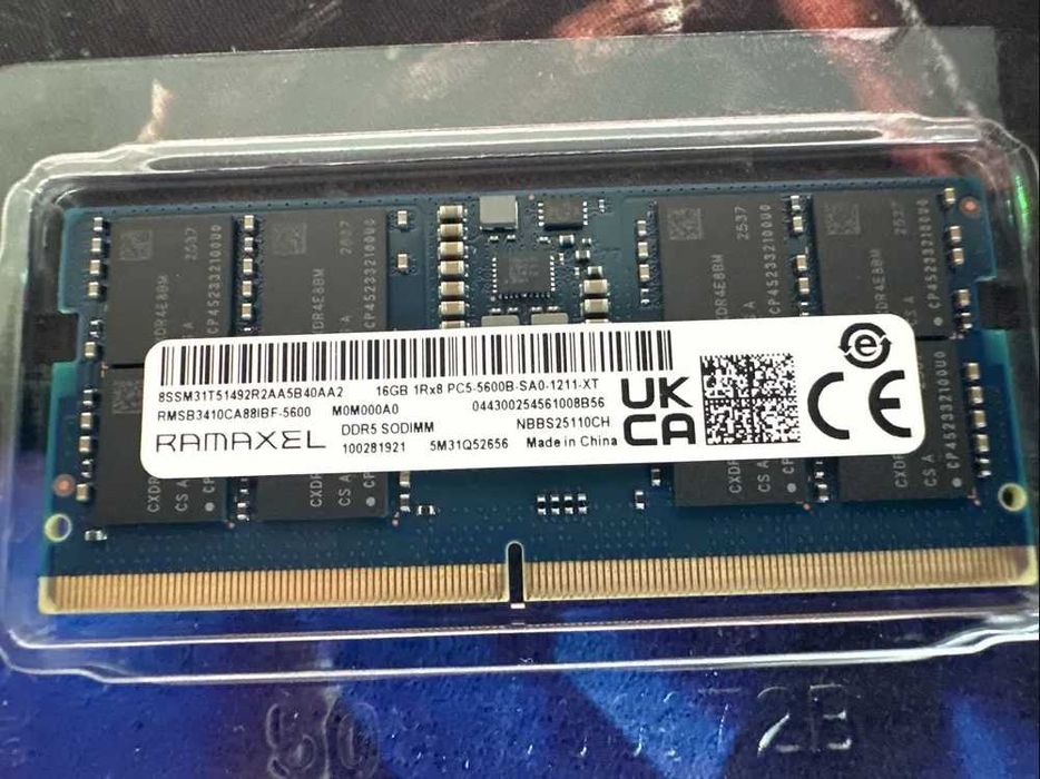 memorie laptop so-dimm ddr5 16 gb pc5 5600 lenovo dell MICRON RAMAXEL