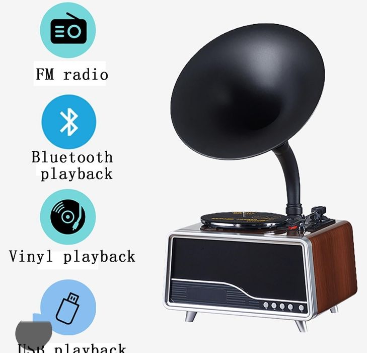 Патифон грамафон эксклюзивный проигрыватель в ретро-стиле. Имеет класс