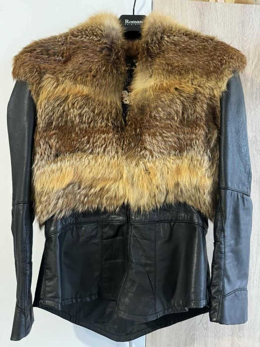 Кожено яке с лисица