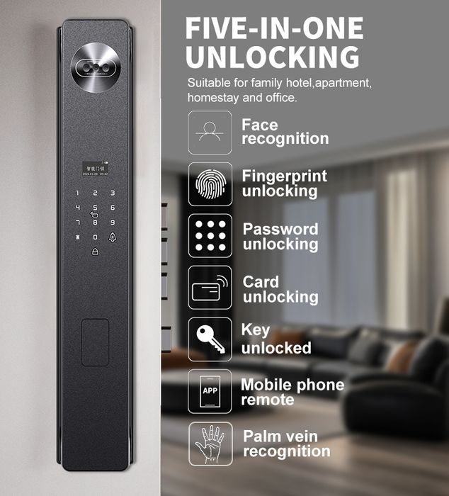 Умный замок, Электронный замок, Для любой двери, Smart lock, Face id