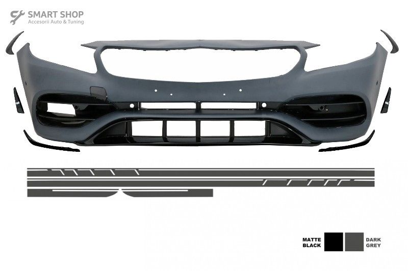 Bara Fata cu Stickere Laterale Gri Inchis Mercedes A-Class W176 (2012-