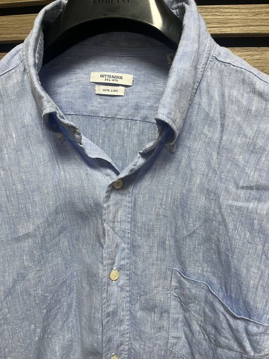 GUTTERIDGE 1878 - Made in ITALY - Ленена риза размер Л / Оригинал