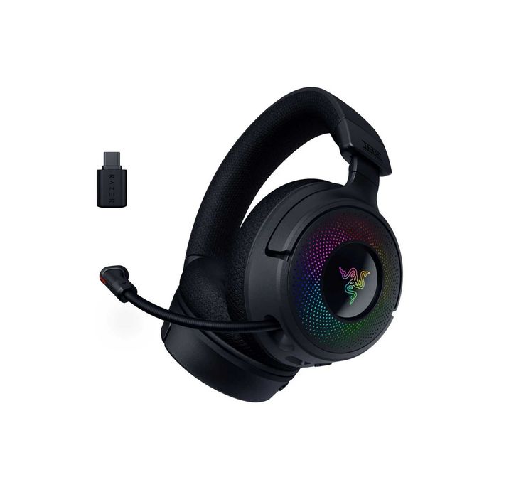 } Гарнитура игровая Razer Kraken V4, USB-A/WL/BT, RGB, чёрный