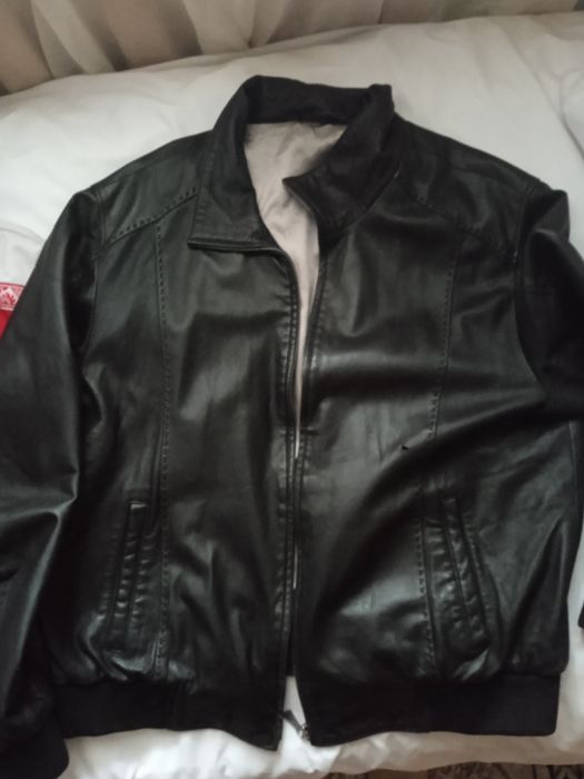 Кожаная куртка с подкладом
