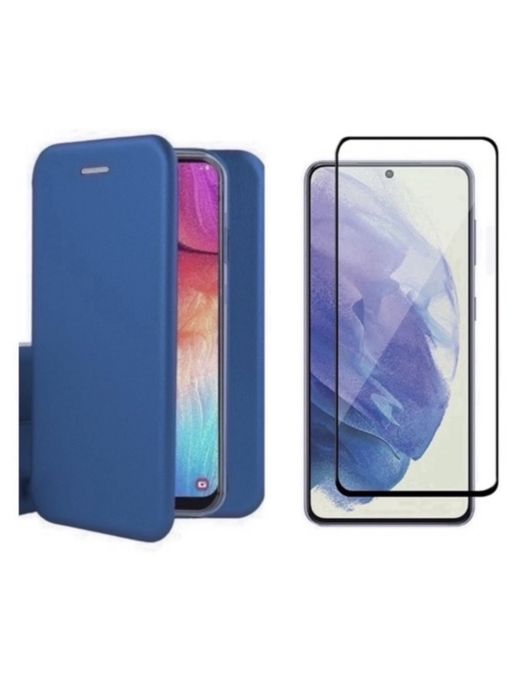 Samsung A15/A25/A35/A55/A56 Pack Husa Flip Case + Folie Sticla Curbata