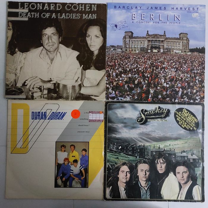 Leonard Cohen,Barclay Harhest,Duran Duran,Smokey vinil