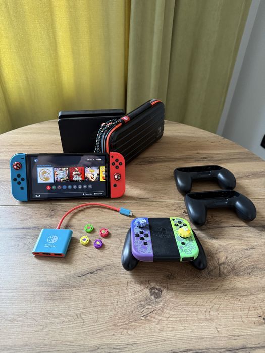 Nintendo Switch oled прошитый 512gb sd карточка
