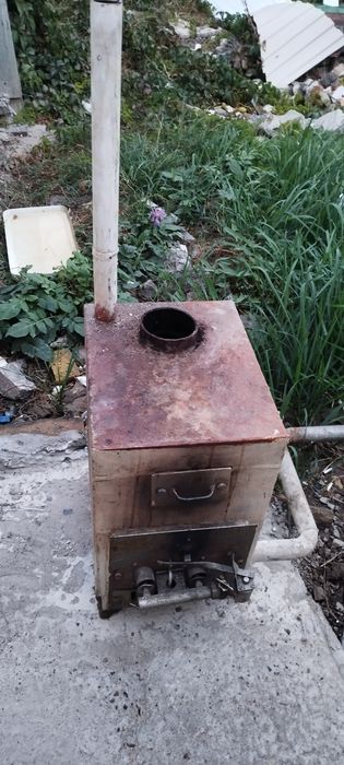 печь газовая напольная с горелкой
